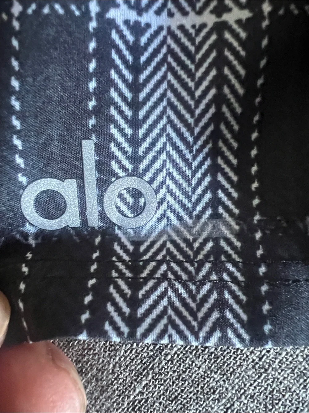 ALO Yoga Black & White Plaid Pleated Skirt